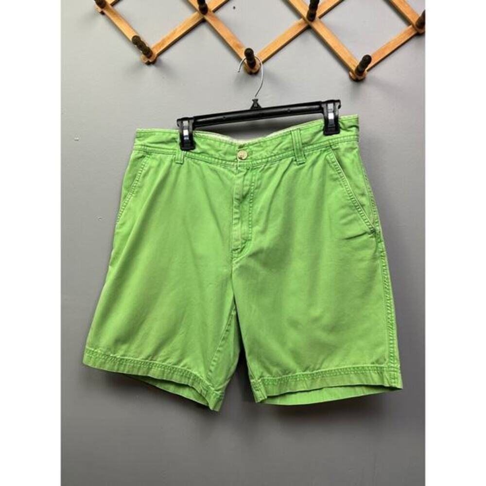 Izod Saltwater Men's‎ shorts size 33 Green flat front